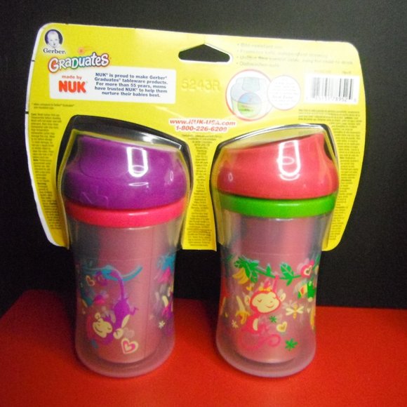 New Gerber Graduates Ultimate Insulated 9 oz Sippy Cups - Picture 11 of 12